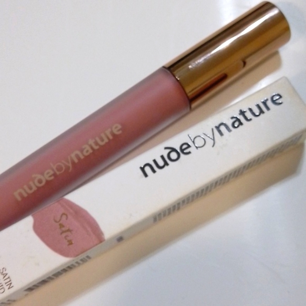 Nude by Nature Satin Liquid Lipstick in Soft Petal